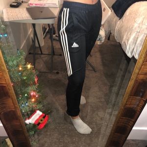 Adidas triple stipe joggers